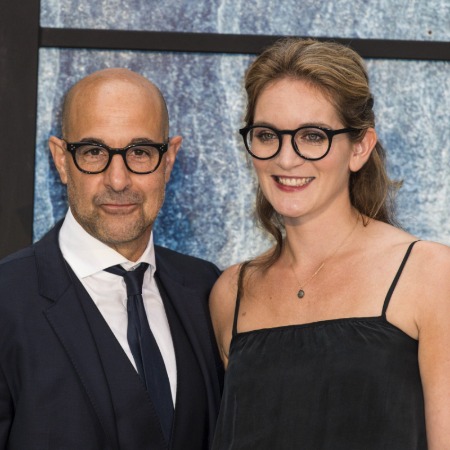 Nicolo Robert Tucci's father, Stanley Tucci, and his current wife Felicity Blunt.